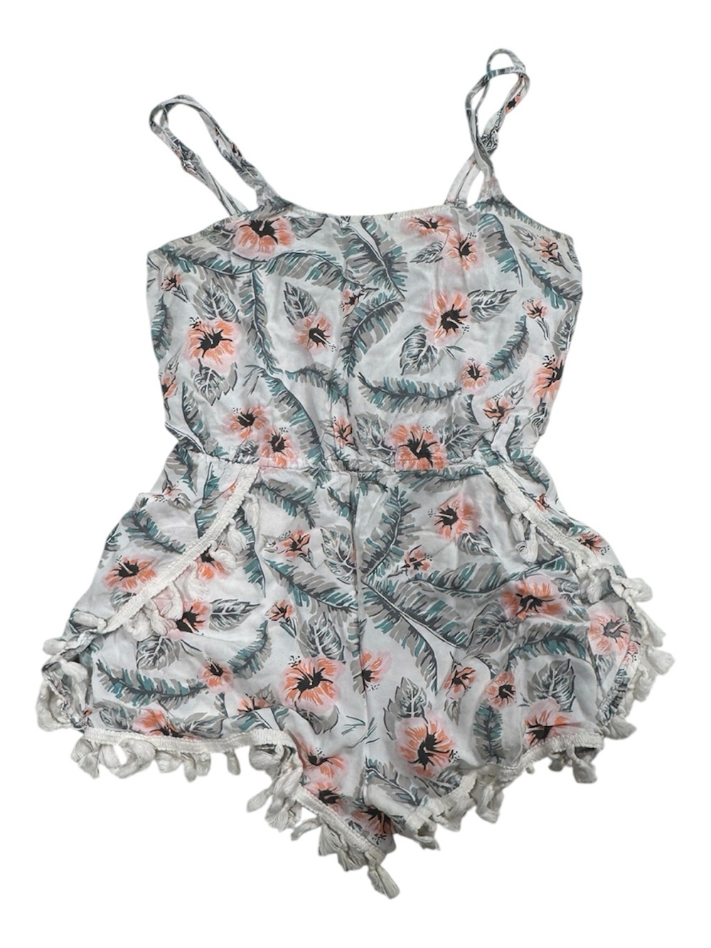 Bethany Mota brand size small romper / jumper with tassels aligned across bottom